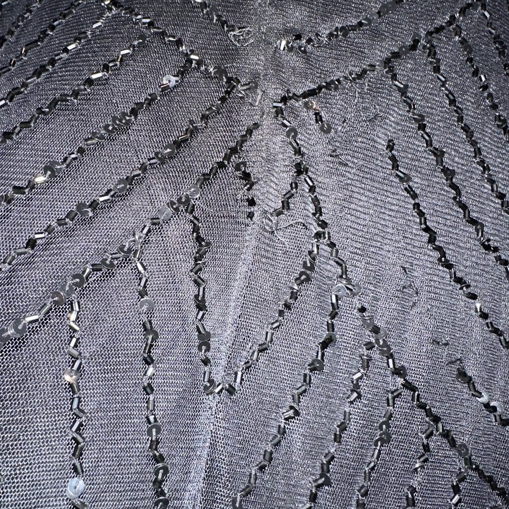 Adrianna Papell Black Sequin Gown - Picture 7 of 8